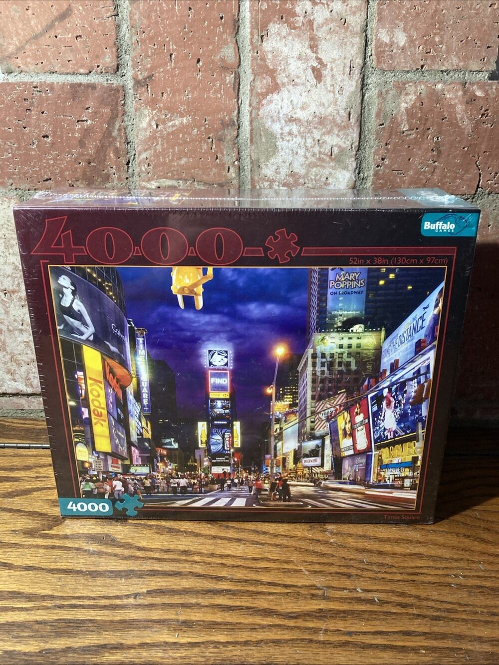 Times Square New York City 4000 Pc 52”x38” Buffalo Games Puzzle New and Sealed!